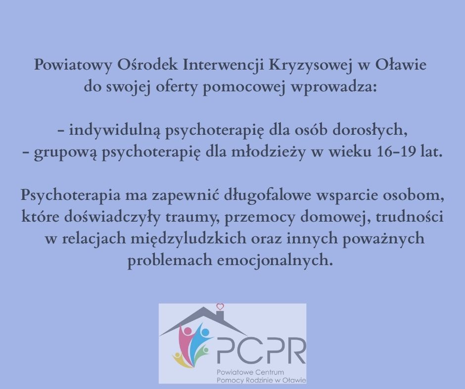 Grafika: formy psychoterapii prowadzonej przez POIK